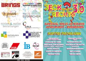 11.11., ab 11:11 Uhr in Euskirchen: Jeck gegen Rechts 3.0